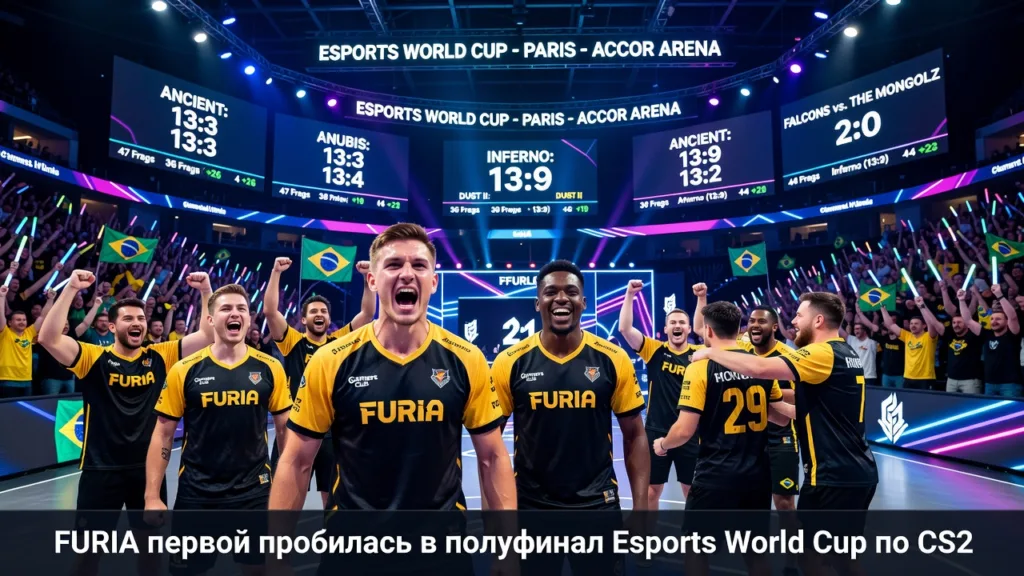 FURIA первой пробилась в полуфинал Esports World Cup по CS2