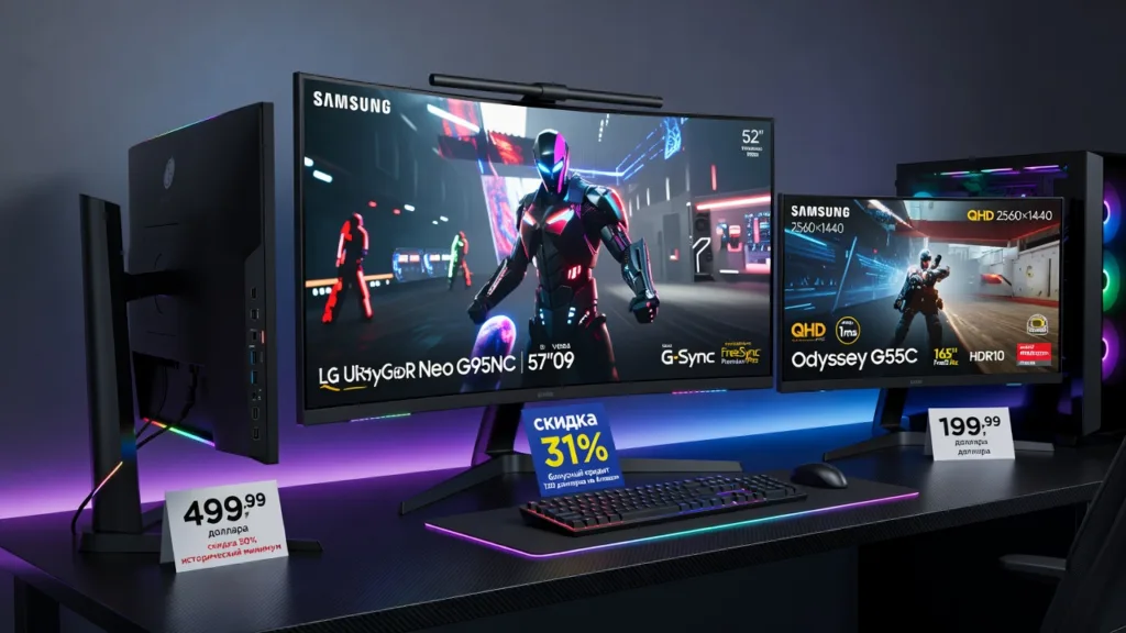 Игровые мониторы подешевели вдвое: три модели ниже 500 долларов