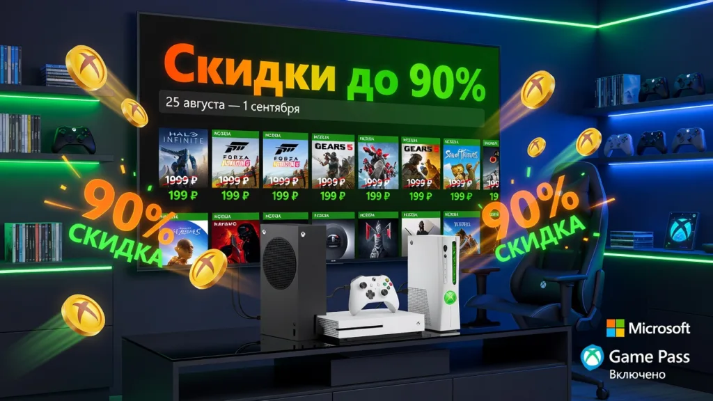 Xbox Store снизил цены на игры до 90 процентов