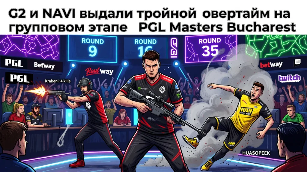 G2 и NAVI выдали тройной овертайм на групповом этапе PGL Masters Bucharest