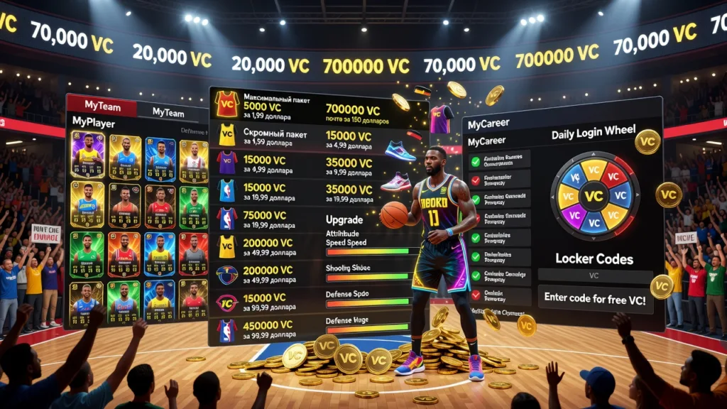 В NBA 2K25 виртуальная валюта стоит от двух до 150 долларов
