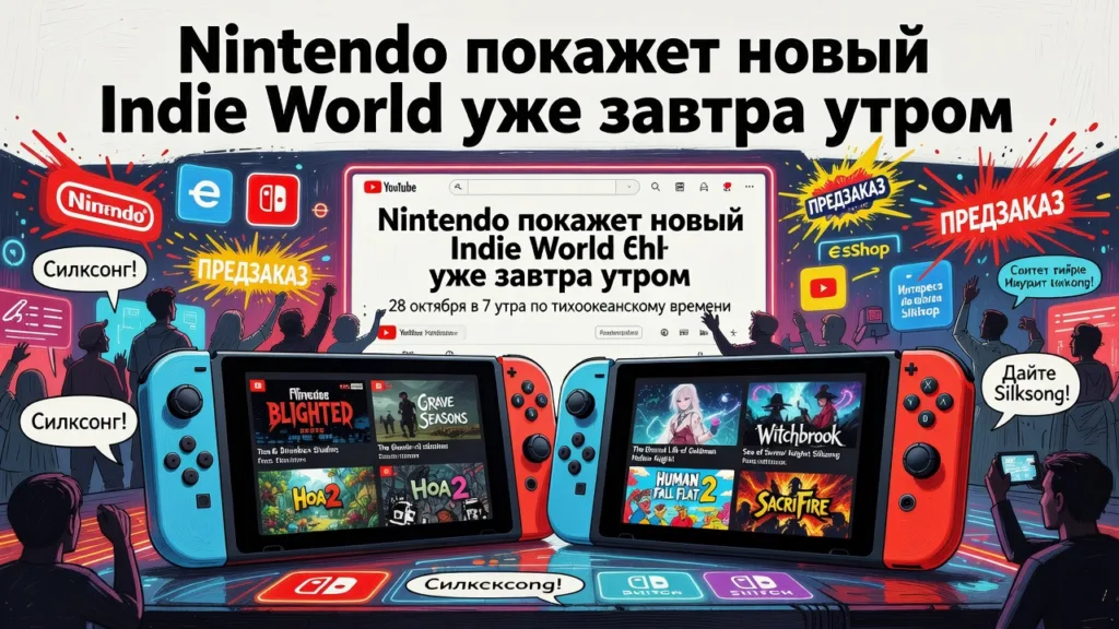 Nintendo покажет новый Indie World уже завтра утром