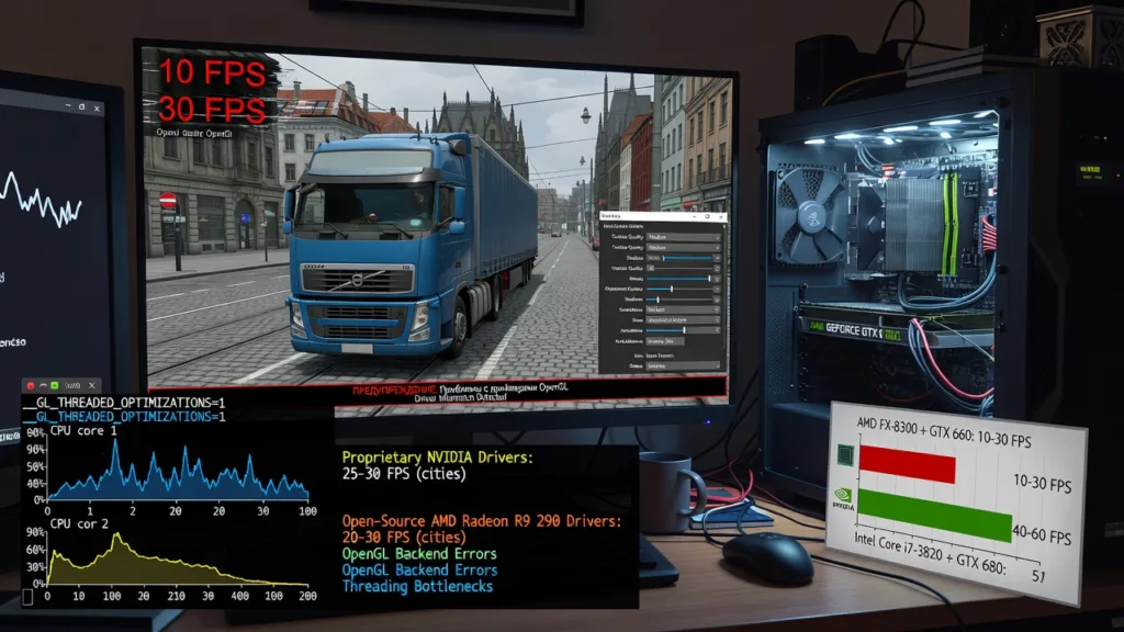 Пользователи Linux нашли причину слабой производительности ETS2