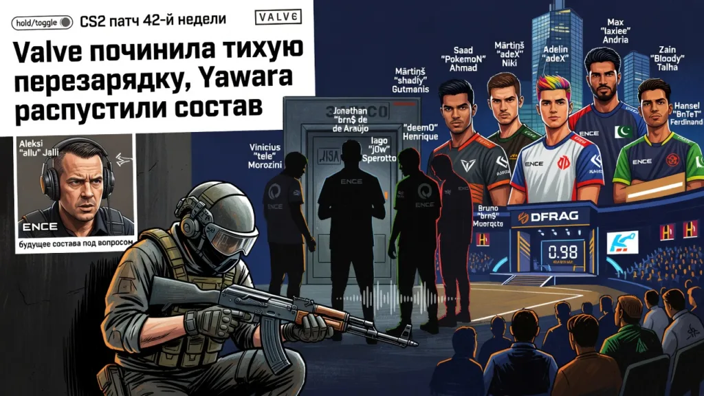 Valve починила тихую перезарядку, Yawara распустили состав