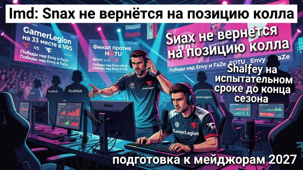 Imd: Snax не вернётся на позицию колла в GamerLegion