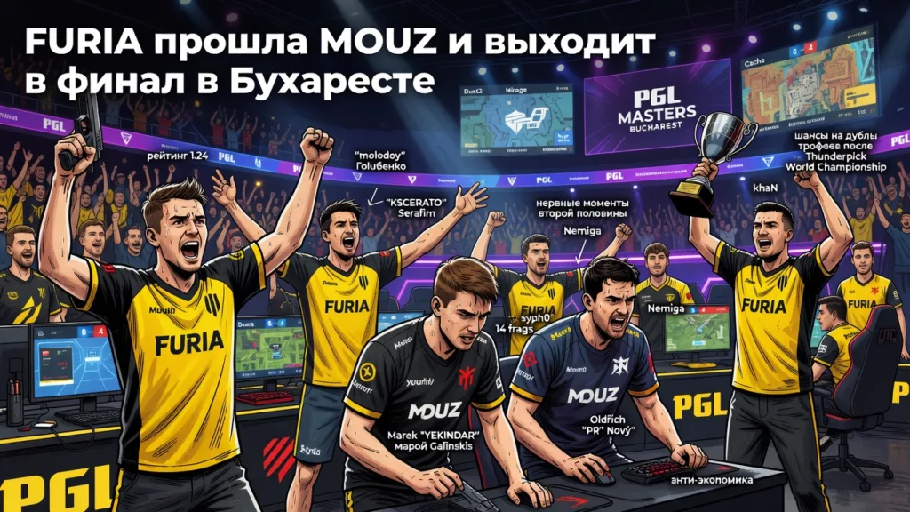 FURIA прошла MOUZ и выходит в финал в Бухаресте