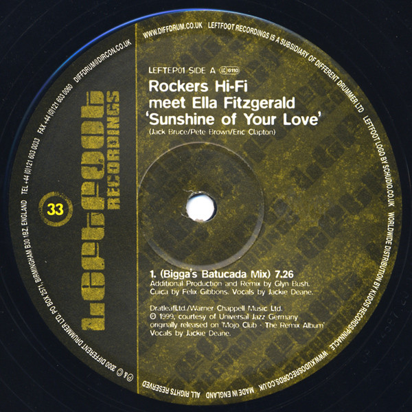 Rockers Hi-Fi — Meet Ella Fitzgerald - Sunshine Of Your Love