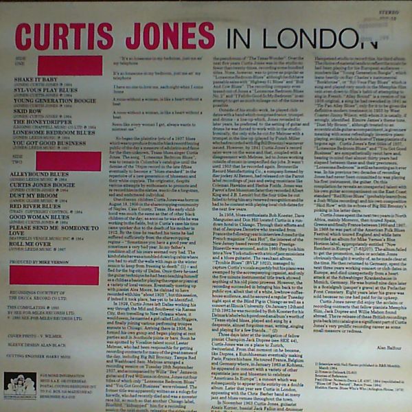 Jones Curtis — In London
