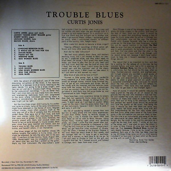 Jones Curtis — Trouble Blues