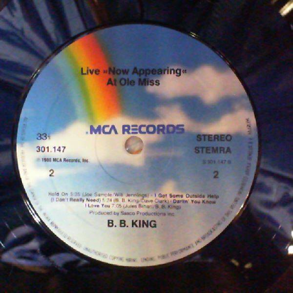 King B.B. — "Now Appearing" At Ole Miss