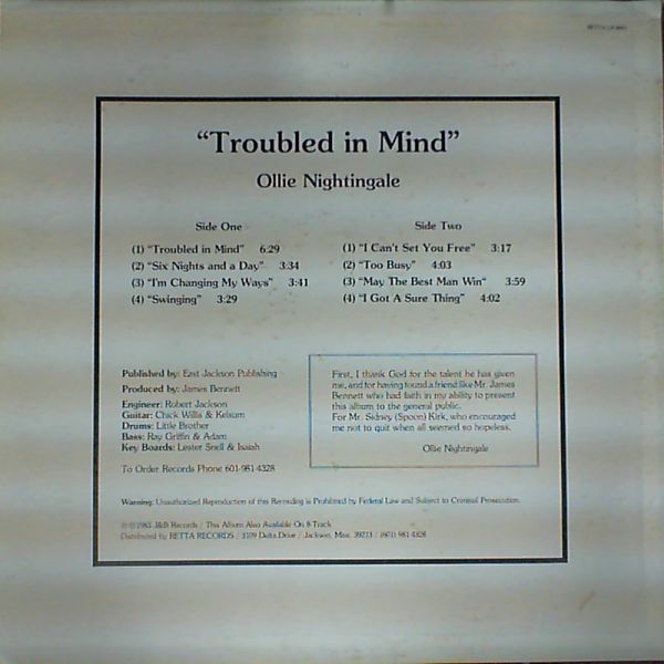 Ollie Nightingale — Troubled in Mind