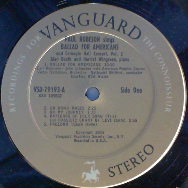 Robeson Paul — Ballad For Americans