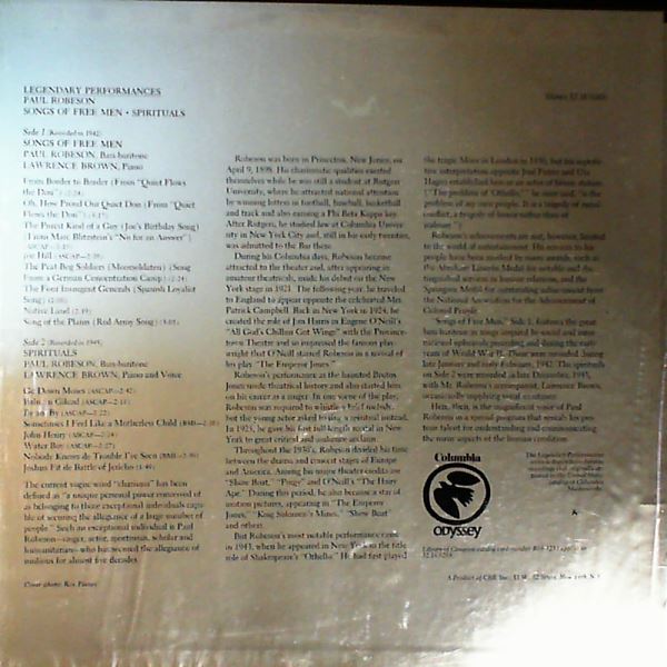 Robeson Paul — Songs Of Free Men - Spirituals