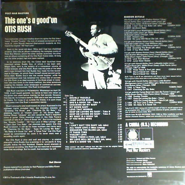 Rush Otis — This One's A Good 'Un