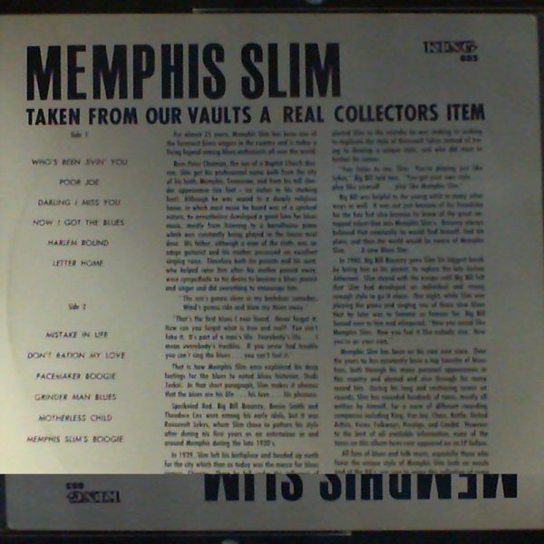 Slim Memphis — Taken from our vaults A Real Collectors Item