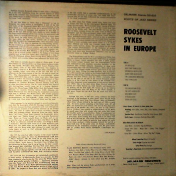 Roosevelt — Sykes Roosevelt In Europe