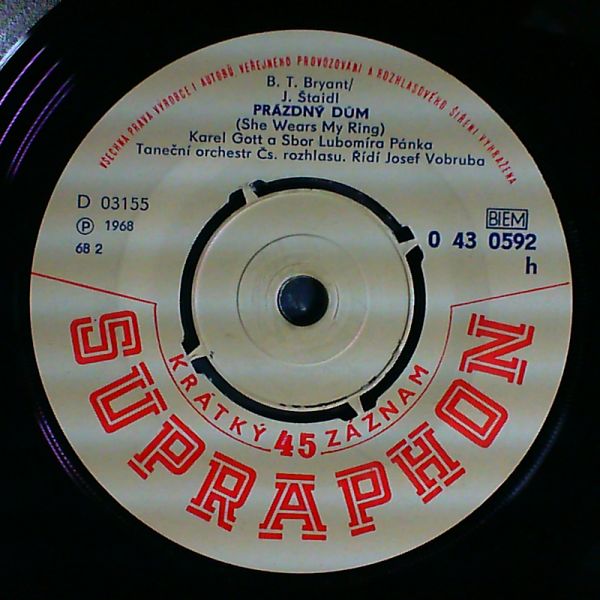 Gott Karel/Sbor Lubomir Panka — Prazdny dum/kdyby nepadal dest
