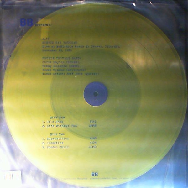 Vaughan Stevie Ray — Live at McNichols Arena in Denver, Colorado, November 29, 1989