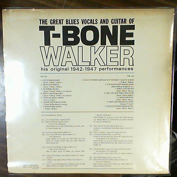 Walker T-Bone — Great Blues Vocals And Guitar Of Walker T-Bone (His Original 1942-1947 Performances)