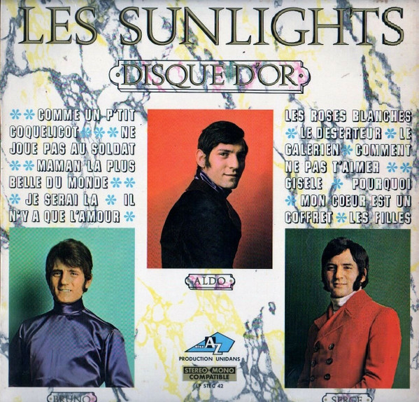 Les Sunlights — Disque D'or