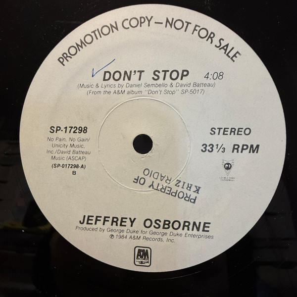 Jeffrey Osborne — Don't Stop