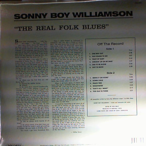 Williamson Sonny Boy — The Real Folk Blues