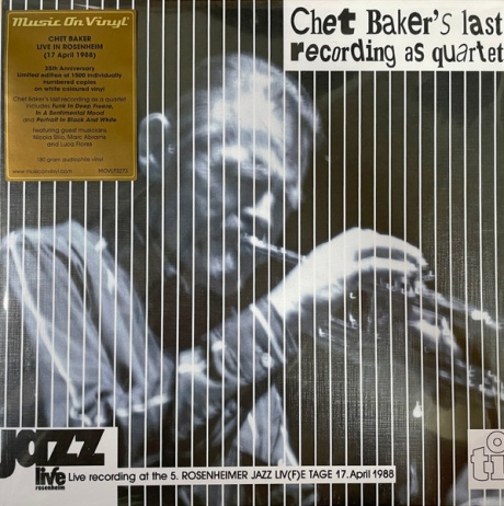 CHET BAKER — Chet Baker'S Last Recording As Quartet