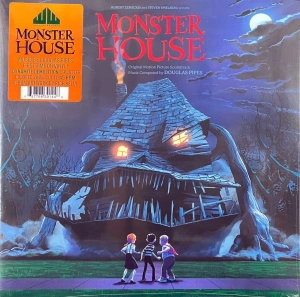 Douglas Pipes — Monster House (Original Motion Picture Soundtrack) (Dynamite Demolition Fire Orange & Yellow Swirl with Monster House Blue Splatter Vinyl)