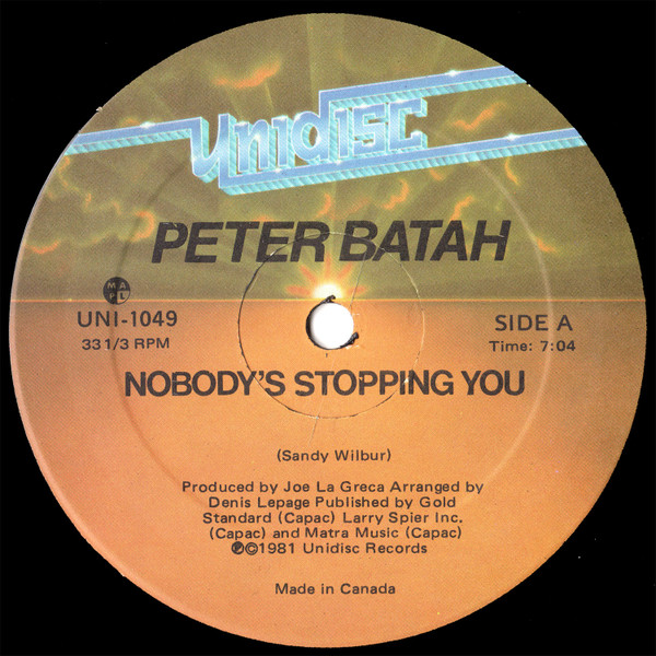 Peter Batah — Nobody's Stopping You