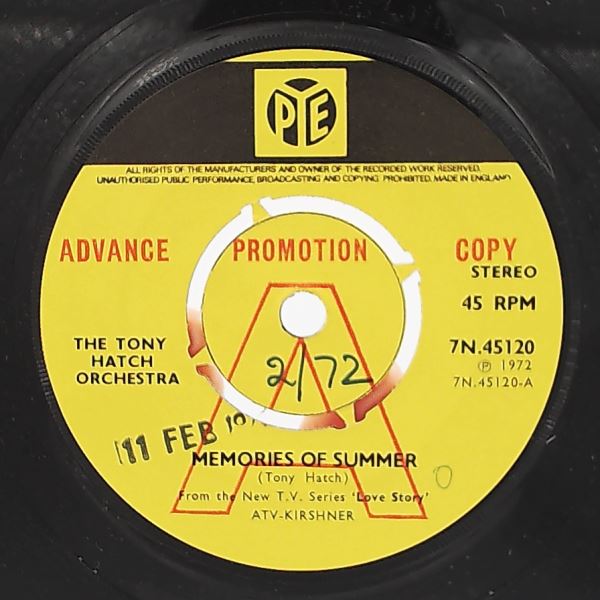 The Tony Hatch Orchestra* — Memories Of Summer