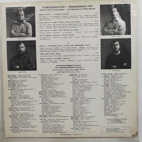 Bakfark Consort / Benko Daniel — Renaissance Pop