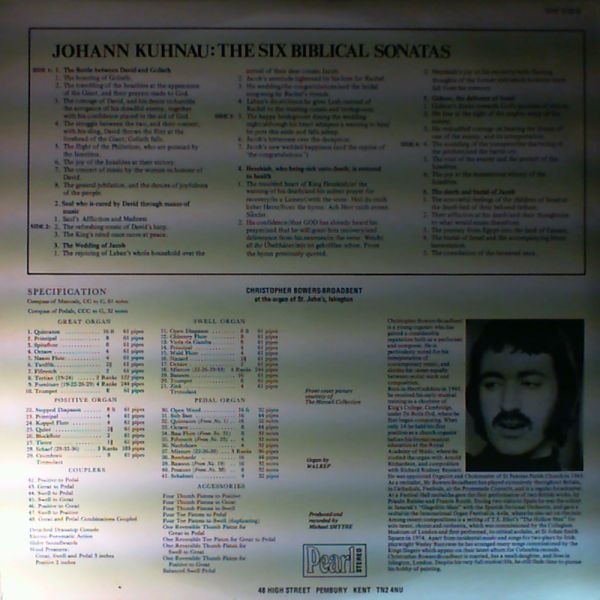 Bowers-Broadbent Christopher — Kuhnau J. - Complete Biblical Sonatas