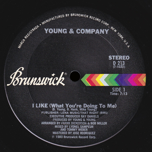 Young & Company — I Like (What You're Doing To Me)