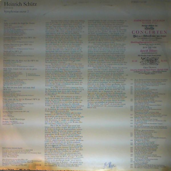 Dresdner Kreuzchor — Heinrich Schutz - Symohoniae sacrae 2