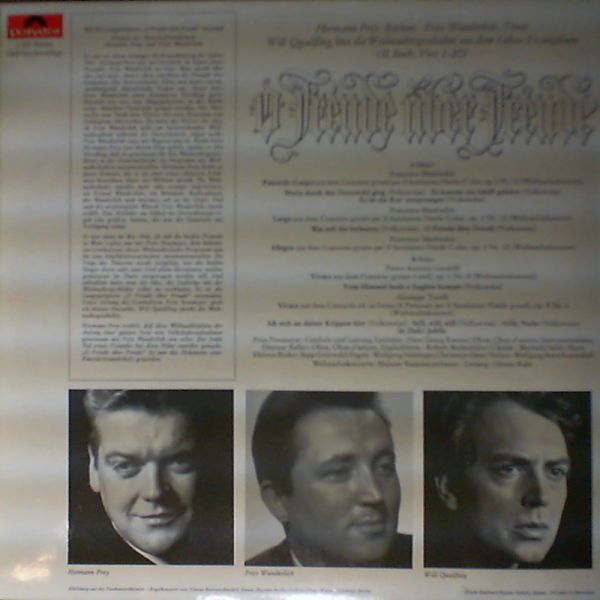 H. Prey / F. Wunderlich / W. Quadflieg — O Freude uber Freude (con. G. Kehr)