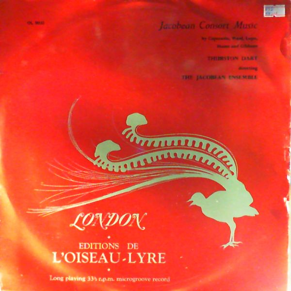 Jacobean Ensemble — Jacobean Consort Music by Coperario, Ward, Lupo, Hume and Gibbons