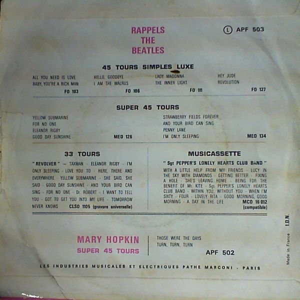 Mary Hopkin — Le Temps Des Fleurs (Those Were The Days)