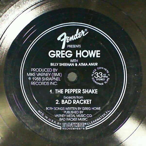 Howe Greg with Billy Sheehan&Atma Anur — The pepper shake
