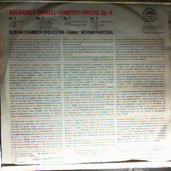 Slovak Chamber Orchestra — Corelli - concerti grossi