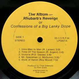 Rhubarb's Revenge — Confessions Of A Big Lanky Dope
