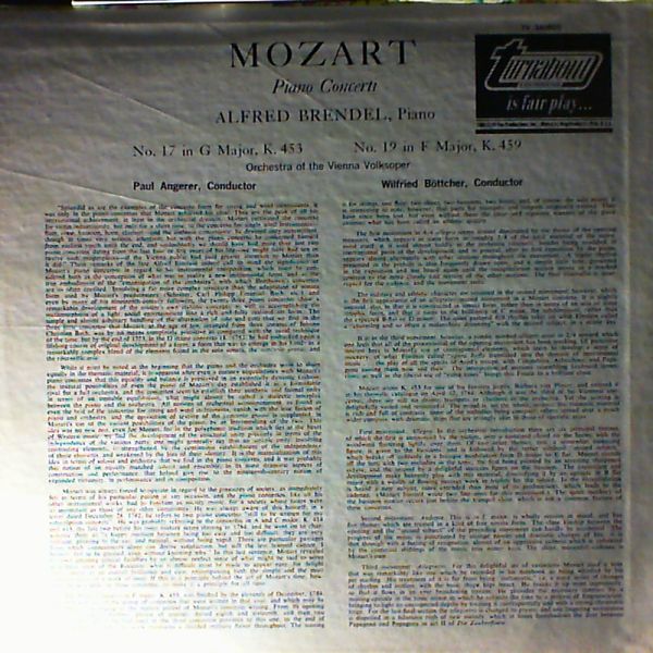 Brendel Alfred — Mozart - Piano Concerto No.17, 19