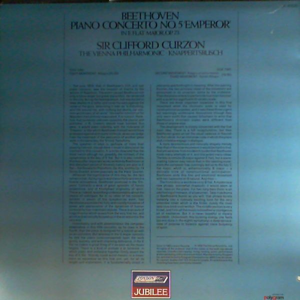 Curzon Clifford — Beethoven - Piano Concerto No. 5 "Emperor"