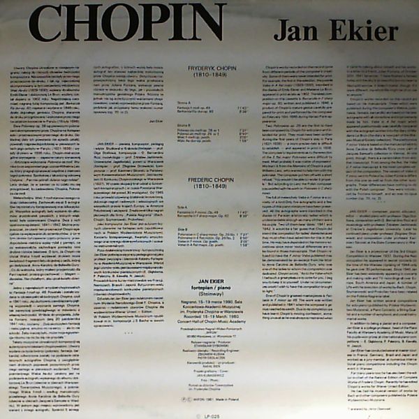 Ekier Jan — Chopin - Complete Works: Ballades