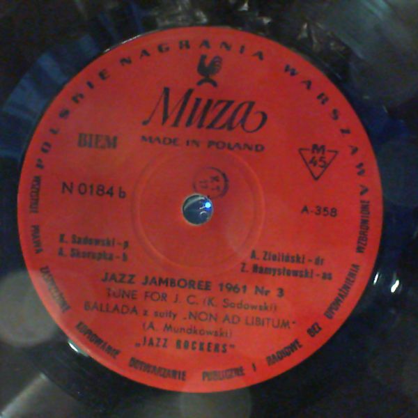 Jazz Rockers (Namyslowski Z. / Sadowski K.) — Jazz Jamboree 1961 Nr 3