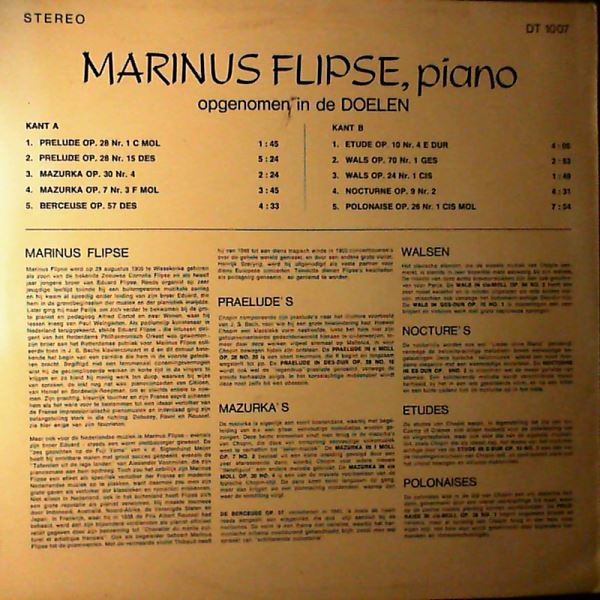 Flipse Marinus — Chopin Festival
