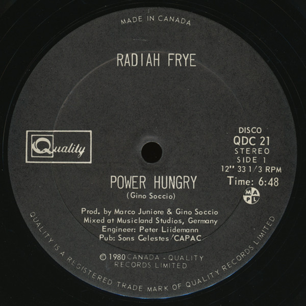 Radiah Frye — Power Hungry