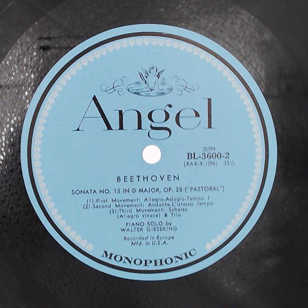 Gieseking Walter — Beethoven - Sonatas Nos. 1, 8, 12, 19, 20 And 15 (Gieseking Heritage)