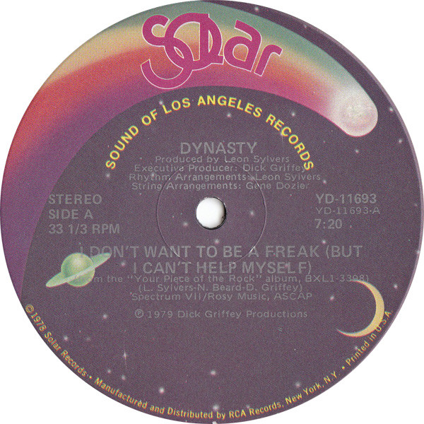 Dynasty — I Don't Want To Be A Freak (But I Can't Help Myself)