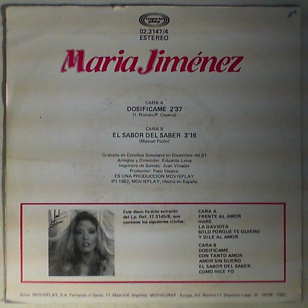 Jimenez Maria — Dosificame
