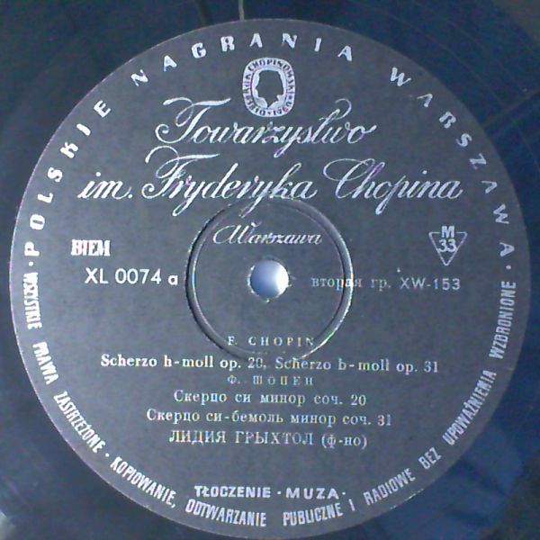 Grychtol Lidia — Chopin - Scherzos h-moll, b-moll, cis-moll, E-dur